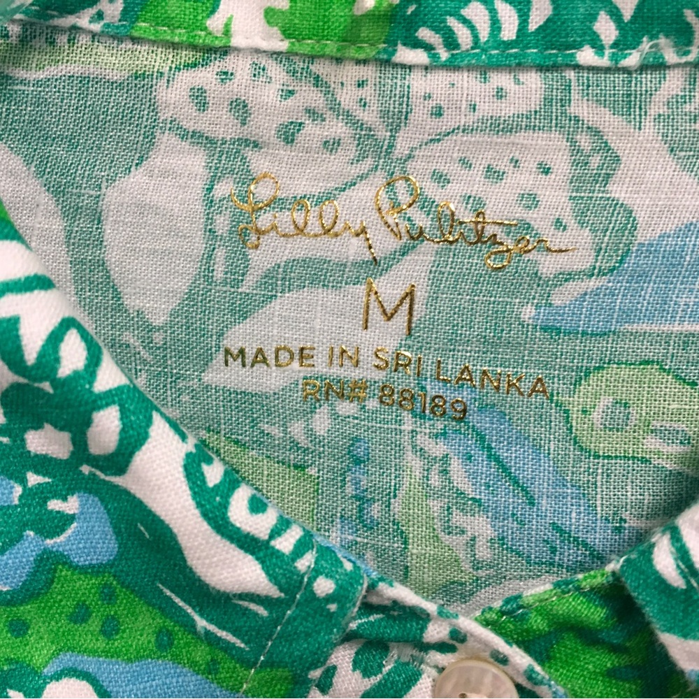 NWOT Lilly Pulitzer linen blouse - Picture 4 of 8